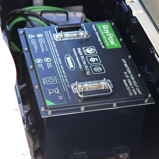 Close-up of electronic device with a screen displaying text and logos
